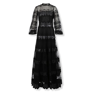 Jacey Embroidered Long-Sleeve Dress