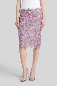 Costarellos Naia Embellished Midi Skirt