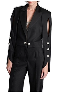 Costarellos Martti Embellished Cropped Blazer