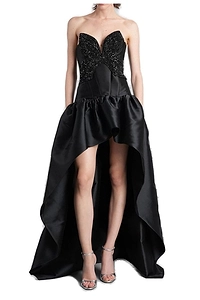 Thara Mikado High Low Gown