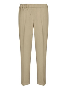 Elasticated Straight-Leg Pants