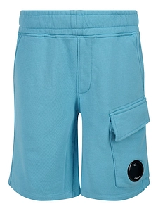 C.P. Company Kids Logo Plaque Track Shorts