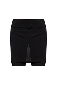 CourrÈGes Belted Jersey Skort