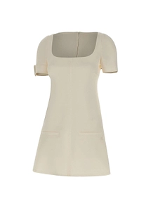 CourrÈGes Buckle A-Line Dress