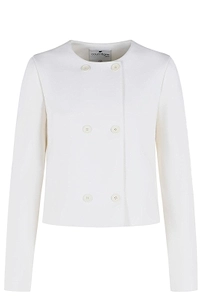 CourrÈGes Double-Breasted Cropped Jacket