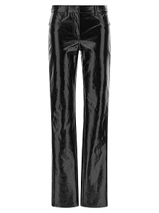 CourrÈGes Glossy Straight-Leg Pants