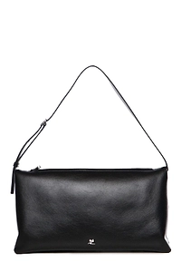 CourrÈGes Logo Detail Zip-Up Shoulder Bag