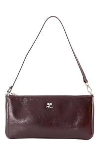 CourrÈGes Logo-Plaque Zipped Naplack Pouch Bag