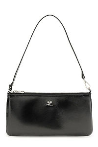 CourrÈGes Logo-Plaque Zipped Naplack Pouch Bag