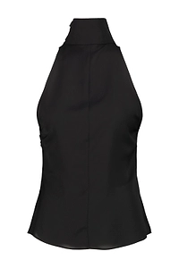 CourrÈGes Mock Neck Sleeveless Top