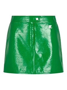 CourrÈGes Patent Logo Mini Skirt