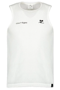 CourrÈGes Printed Mesh Tank Top