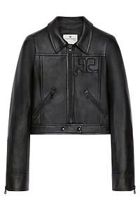 CourrÈGes Reedition Leather Jacket