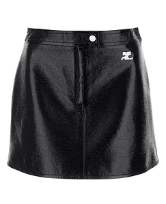 CourrÈGes Reedition Logo Patch Mini Skirt