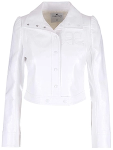 CourrÈGes Reedition Logo Patch Buttoned Jacket