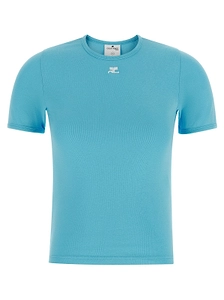 CourrÈGes Signature Logo Crewneck T-Shirt