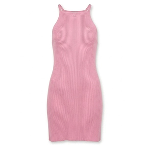 CourrÈGes Ribbed A-Line Knitted Dress