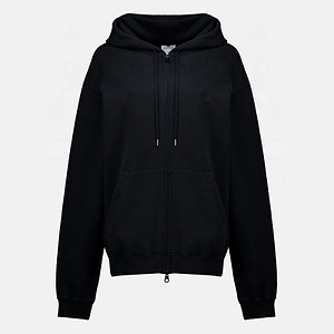 CourrÈGes Stonewash Zip-Up Hoodie