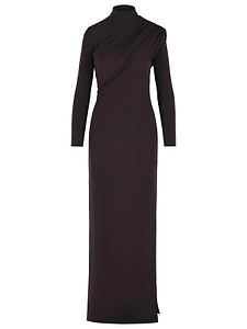 CourrÈGes Twist Draped Maxi Dress