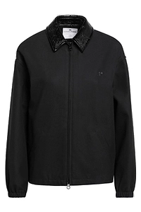 CourrÈGes Vinyl Collar Bomber Jacket