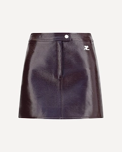 CourrÈGes Vinyl Mini Skirt