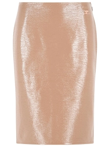 CourrÈGes Vinyl Midi Skirt
