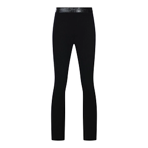 CourrÈGes Vinyl-Trimmed Slim Fit Trousers