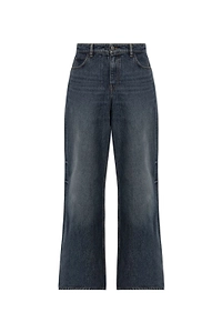 CourrÈGes Wide-Leg Mid-Rise Jeans
