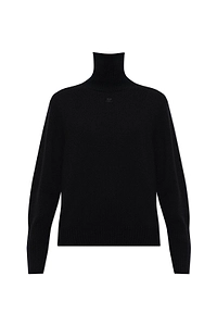 CourrÈGes Zipped Collar Sweater