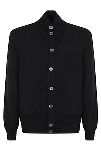 Cruciani Button-Up Knitted Jacket