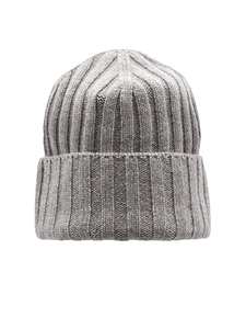 Ribbed Cashmere Beanie Hat