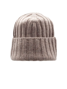 Cruciani Ribbed Cashmere Beanie Hat