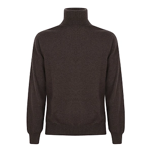 Cruciani Mock-Neck Knitted Sweater
