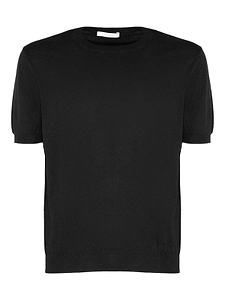 Cruciani Ribbed Trim Knitted T-Shirt