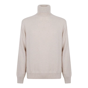 Cruciani Ribbed Turtleneck Knitted Sweater