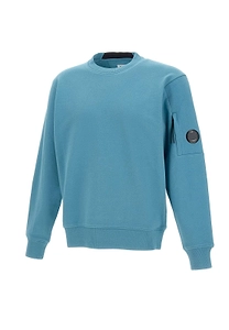 Diagonal Raised Fleece Crewneck Lens Sweatshirt