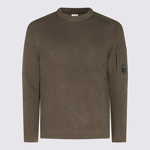 Ribbed Lens-Detail Knitted Sweater