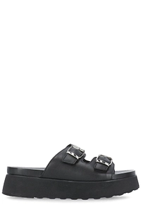 Cult Double-Buckle Platform Sandals