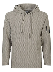 Textured Hooded Sweater