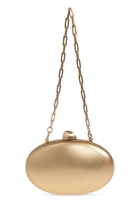 Cult Gaia Eviana Metallic Clutch Bag