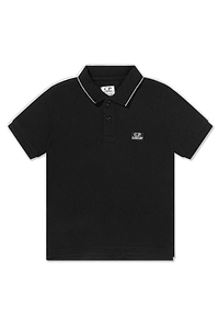 C.P. Company Kids Logo Embroidered Short-Sleeved Polo Shirt