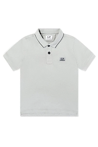 C.P. Company Kids Logo Embroidered Short-Sleeved Polo Shirt