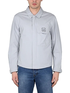 C.P. Company Zip Front Logo Shirt