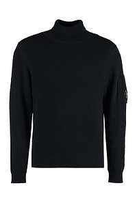 C.P. Company Roll Neck Lens Detailed Jumper