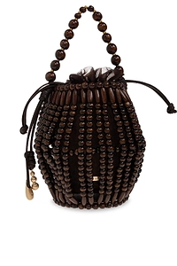 Lanterna Beaded Bucket Bag