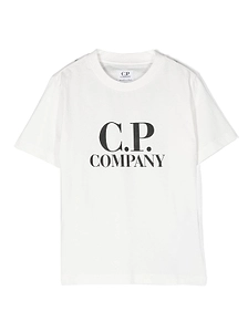C.P. Company Kids Logo Printed Crewneck T-Shirt