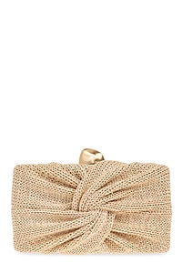 Cult Gaia Lisse Gathered Knitted Clutch Bag