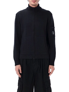 C.P. Company Zip-Up Stand Collar Cardigan