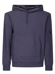C.P. Company Lens Detailed Drawstring Fleece Hoodie