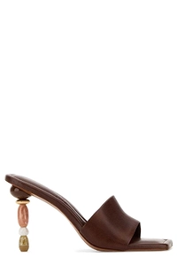 Cult Gaia Mahina Beaded Heel Mules